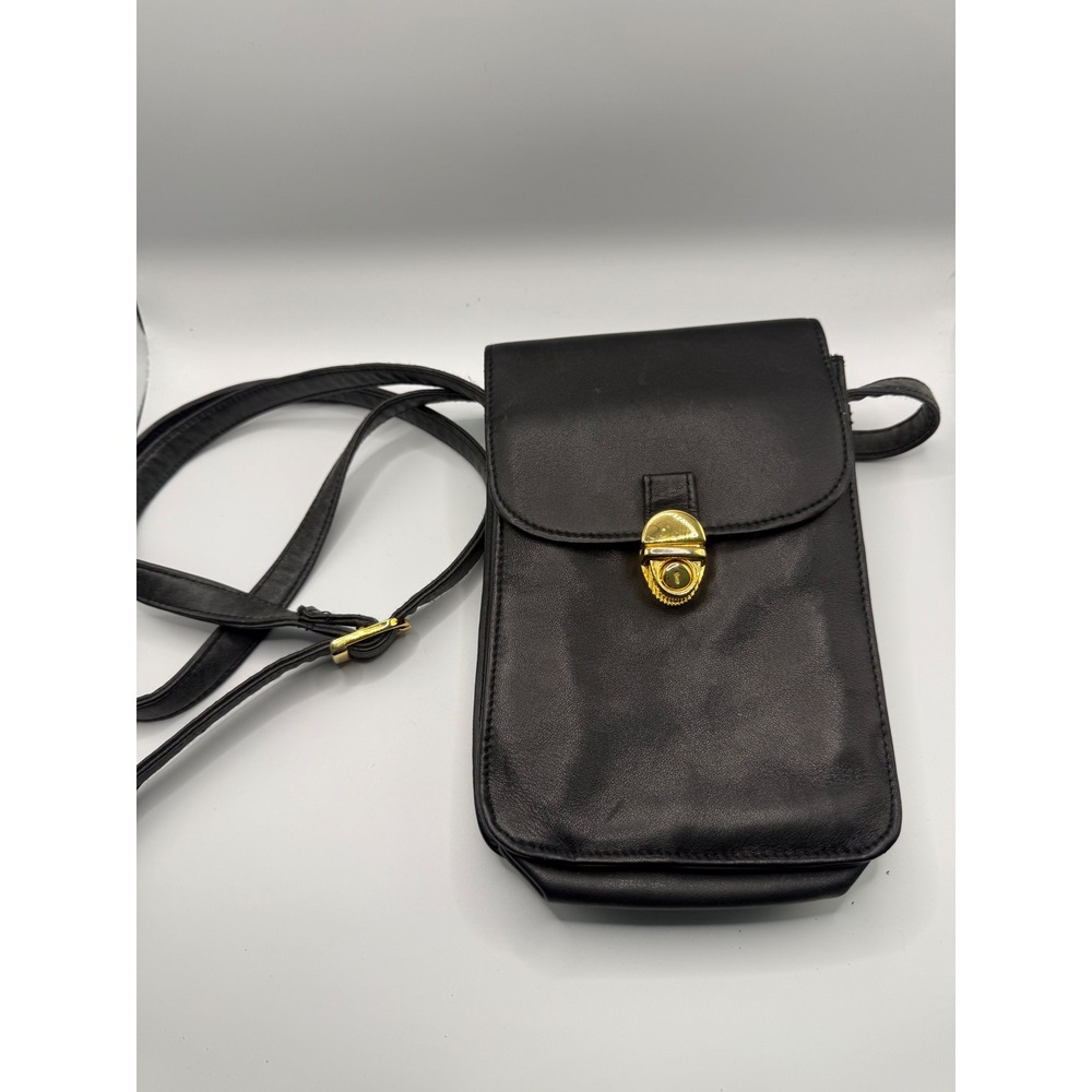 Vintage NEW Worthington Wallet On A Bag Women Leather Excellent Crossbody Purse